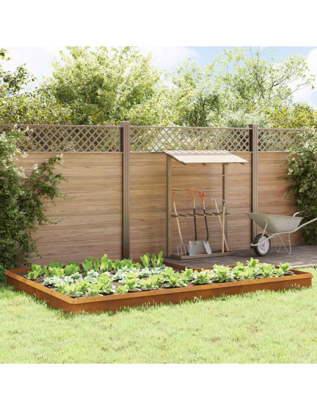 Recinzioni per lumache 16 pcs Ruggine