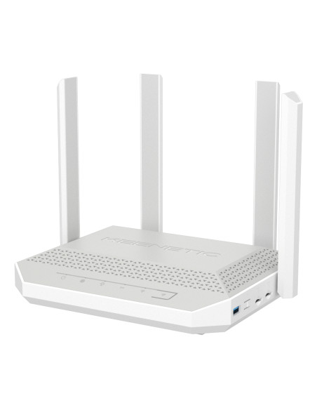 Keenetic Hero 4G+ (KN-2312) router wireless Gigabit Ethernet Dual-band (2.4 GHz/5 GHz) Grigio, Bianco
