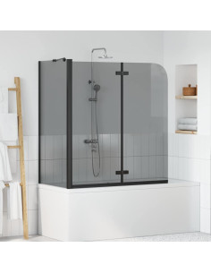 Involucro Doccia Nero 120 x 68 x 130 cm Vetro ESG e Alluminio