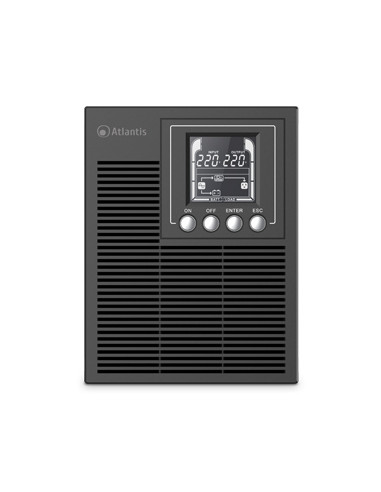 UPS ATLANTIS A03-OP1002XLN Server Online 1000VA (700W) Tower doppia batteria USB/EPO/RS232 1xIEC 2xSchuko LCD