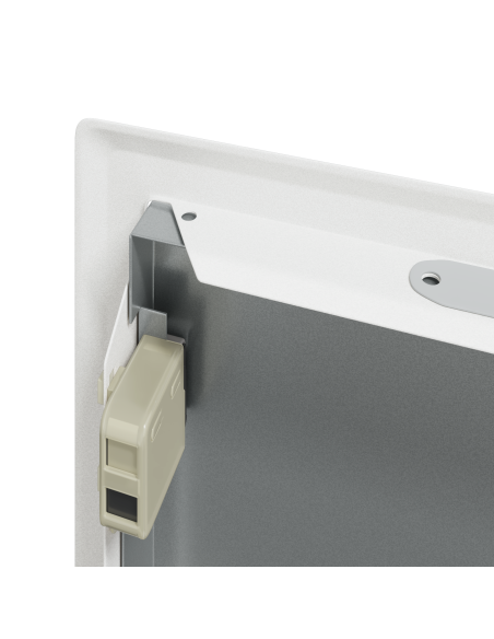 Pannello di Accesso 2 pcs Bianco 23 x 23 x 3 cm Acciaio