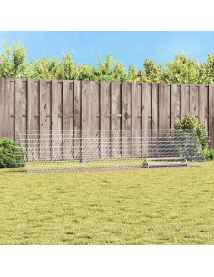 Gabbia per polli Argento 430 x 100 x 85 cm Acciaio zincato