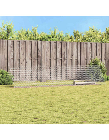 Gabbia per polli Argento 430 x 100 x 85 cm Acciaio zincato