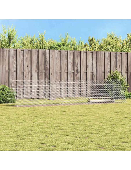 Gabbia per polli Argento 430 x 100 x 85 cm Acciaio zincato