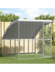 Gabbia per polli Argento 2 x 2 x 2 m Acciaio zincato