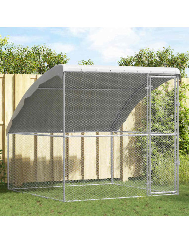 Gabbia per polli Argento 2 x 2 x 2 m Acciaio zincato