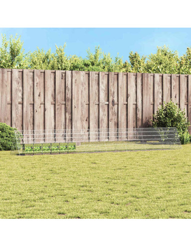 Gabbia per Conigli Argento 650 x 55 x 55 cm Acciaio zincato