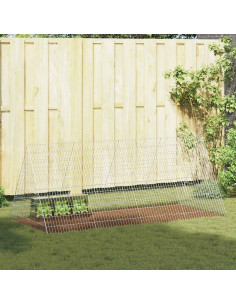 Gabbia per Conigli Argento 215 x 100 x 85 cm Acciaio zincato