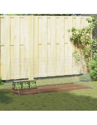 Gabbia per Conigli Argento 215 x 100 x 85 cm Acciaio zincato