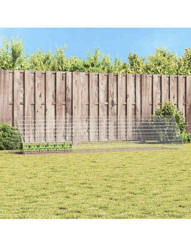 Gabbia per Conigli Argento 215 x 100 x 85 cm Acciaio zincato