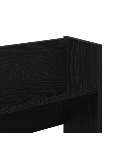 Mobile per scarpe 2 pcs Rovere Nero 85 x 18 x 90 cm