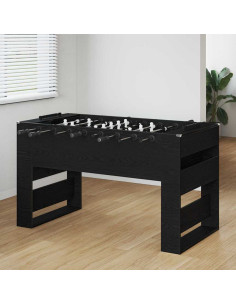 Tavolo da Calcio Rovere Nero 146,5 x 74 x 85 cm