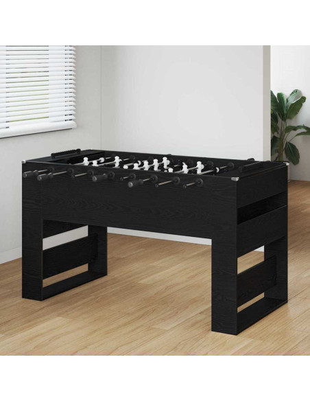 Tavolo da Calcio Rovere Nero 146,5 x 74 x 85 cm
