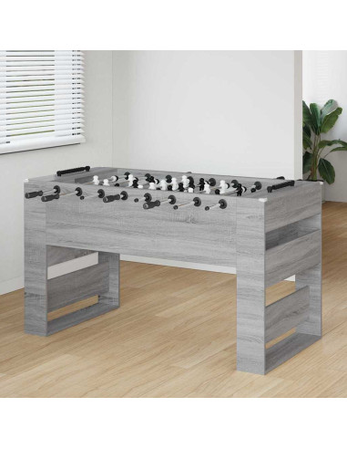 Tavolo da Calcio Grigio Sonoma 146,5 x 74 x 85 cm