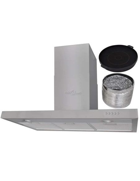 Cappa Piatta Inossidabile 900 mm