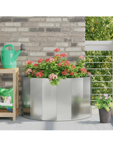 Fioriera Argento 90 x 45 x 50 cm Acciaio zincato