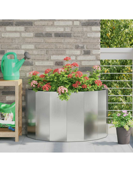 Fioriera Argento 90 x 45 x 50 cm Acciaio zincato