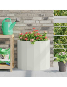 Fioriera Bianco 60 x 30 x 50 cm Acciaio