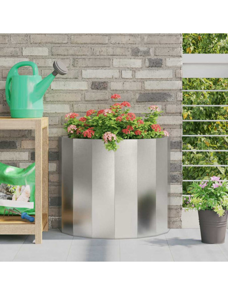 Fioriera Argento 60 x 30 x 50 cm Acciaio inossidabile