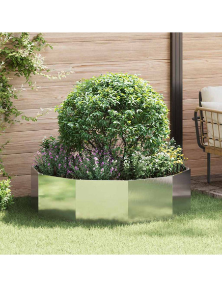 Fioriera Argento 120 x 120 x 35 cm Acciaio inossidabile