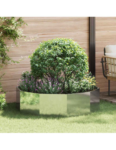 Fioriera Argento 120 x 120 x 35 cm Acciaio zincato