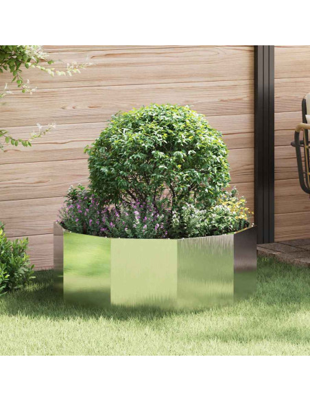 Fioriera Argento 90 x 90 x 35 cm Acciaio inossidabile