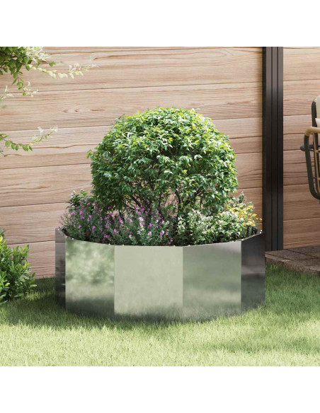 Fioriera Argento 90 x 90 x 35 cm Acciaio zincato