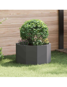 Fioriera Nero 60 x 60 x 35 cm Acciaio