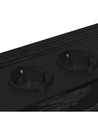 Armadio da Notte con cassetto 2 pcs Rovere Nero 42 x 41 x 56 cm