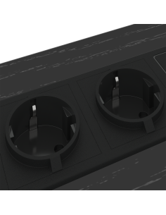 Armadio da Notte con cassetto 2 pcs Rovere Nero 40 x 31 x 60 cm