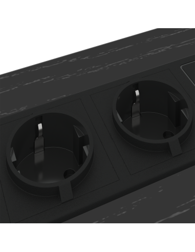 Armadio da Notte con cassetto 2 pcs Rovere Nero 40 x 31 x 60 cm