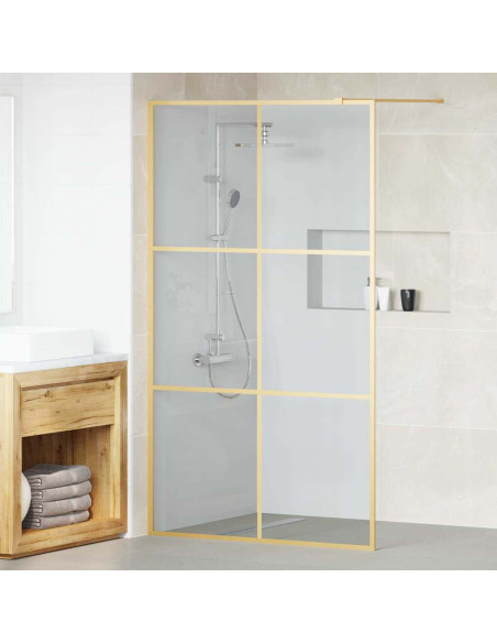 Parete Doccia Walk-in Oro 115 x 195 cm vetro temperato