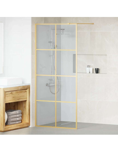 Parete Doccia Walk-in Oro 90 x 195 cm vetro temperato