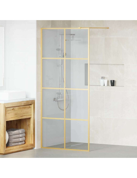 Parete Doccia Walk-in Oro 90 x 195 cm vetro temperato