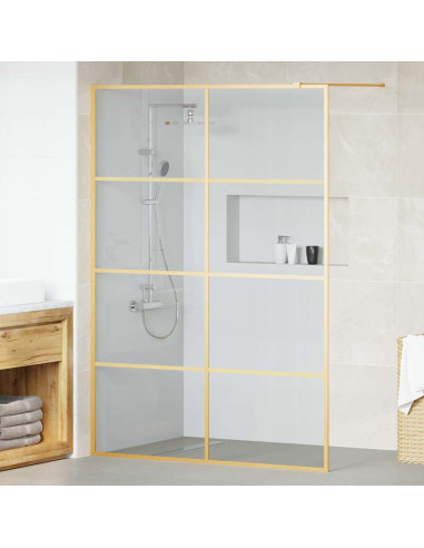 Parete Doccia Walk-in Oro 140 x 195 cm vetro temperato
