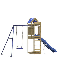 Set da Gioco da Esterno in Legno di Pino Impregnato