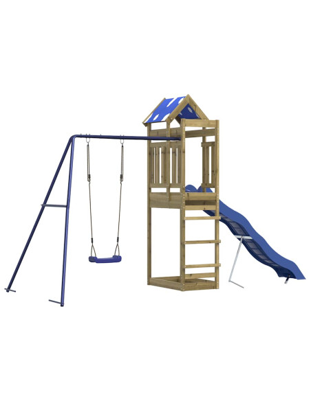 Set da Gioco da Esterno in Legno di Pino Impregnato