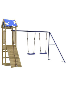 Set da Gioco da Esterno in Legno di Pino Impregnato