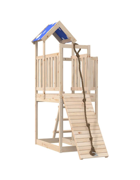 Set da Gioco da Esterno in Legno Massello di Pino