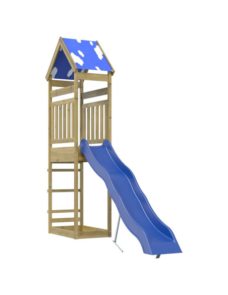 Set da Gioco da Esterno in Legno di Pino Impregnato