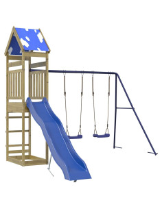 Set da Gioco da Esterno in Legno di Pino Impregnato