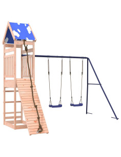 Set da Gioco da Esterno in Legno Massello di Douglas