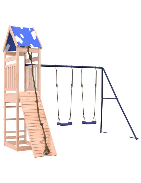 Set da Gioco da Esterno in Legno Massello di Douglas