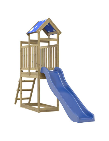 Set da Gioco da Esterno in Legno di Pino Impregnato