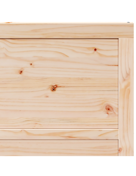 Porta del fienile Naturale 90 x 2,5 x 208 cm Pino massello