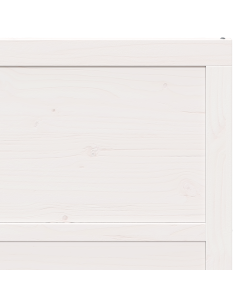 Porta del fienile Bianco 90 x 2,5 x 208 cm Pino massello