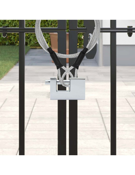 Lucchetto 12 pcs Argento 8,7 x 1,9 x 5,5 cm Ferro