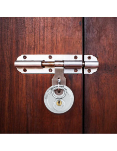 Lucchetti Discus con Chiavi 12 pcs Argento 6 x 2.3 x 6 cm