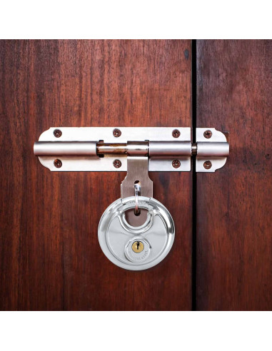 Lucchetti Discus con Chiavi 6 pcs Argento 9 x 2,8 x 9 cm