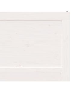 Porta del fienile Bianco 100 x 2,5 x 208 cm Pino massello